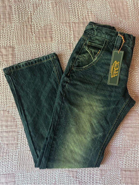 Von Dutch Denim - Von Dutch dark wash green cast denim jeans